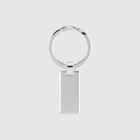 Gucci Signature GG engraved keyring - 2