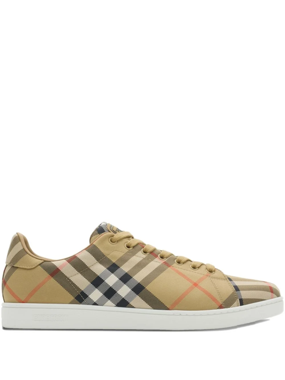 check-pattern sneakers - 1