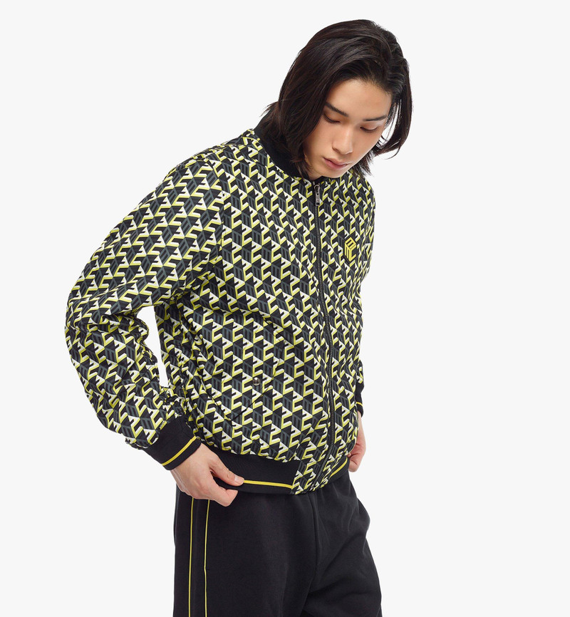 MCM Men’s Cubic Monogram Print Bomber Jacket in ECONYL® outlook