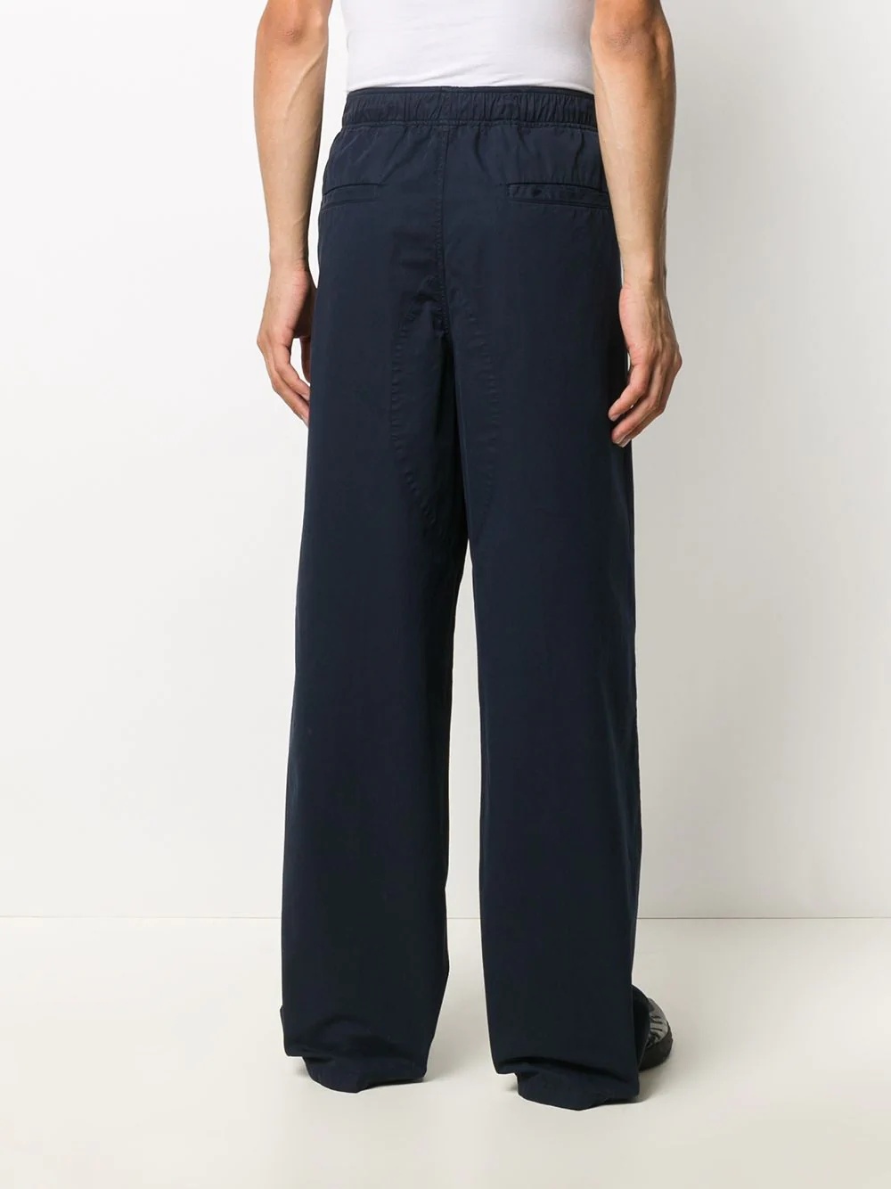 straight-leg mid-rise trousers - 4