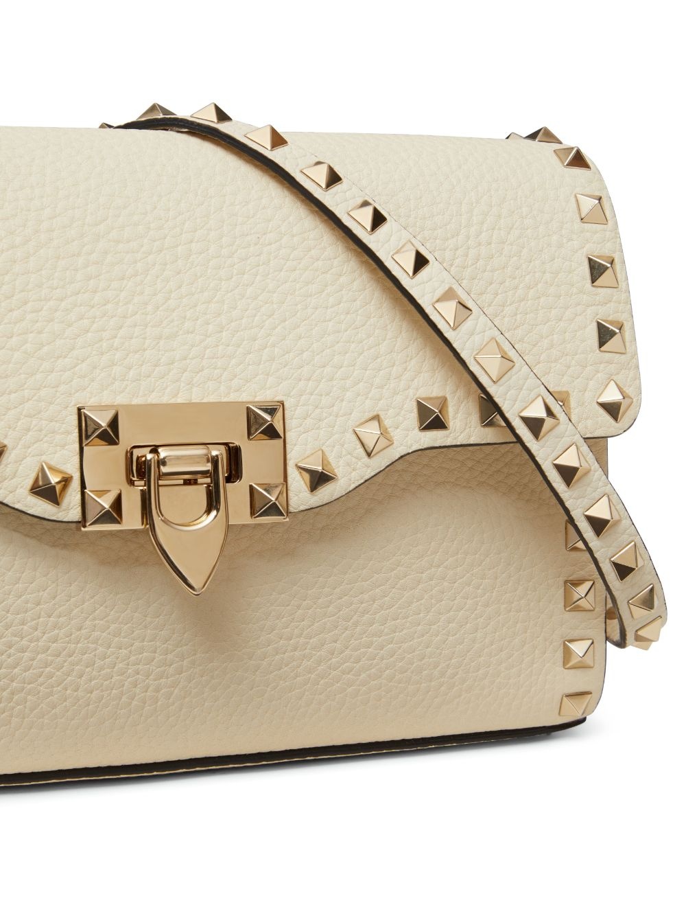 Rockstud leather shoulder bag - 7
