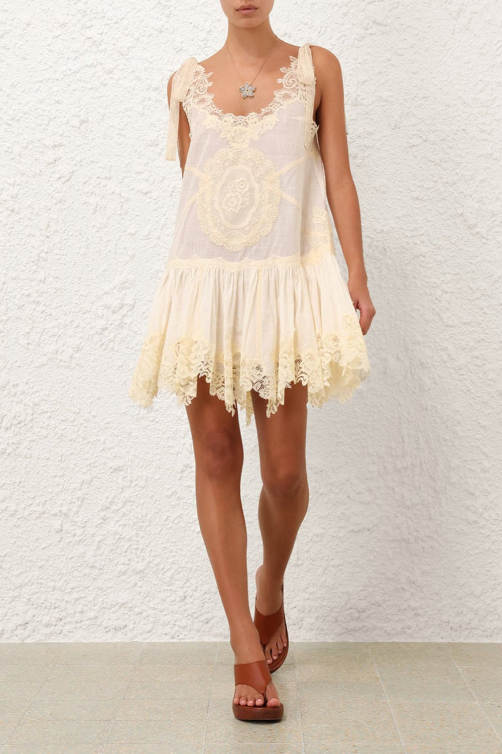 Cascadian Lace Mini Dress - 2
