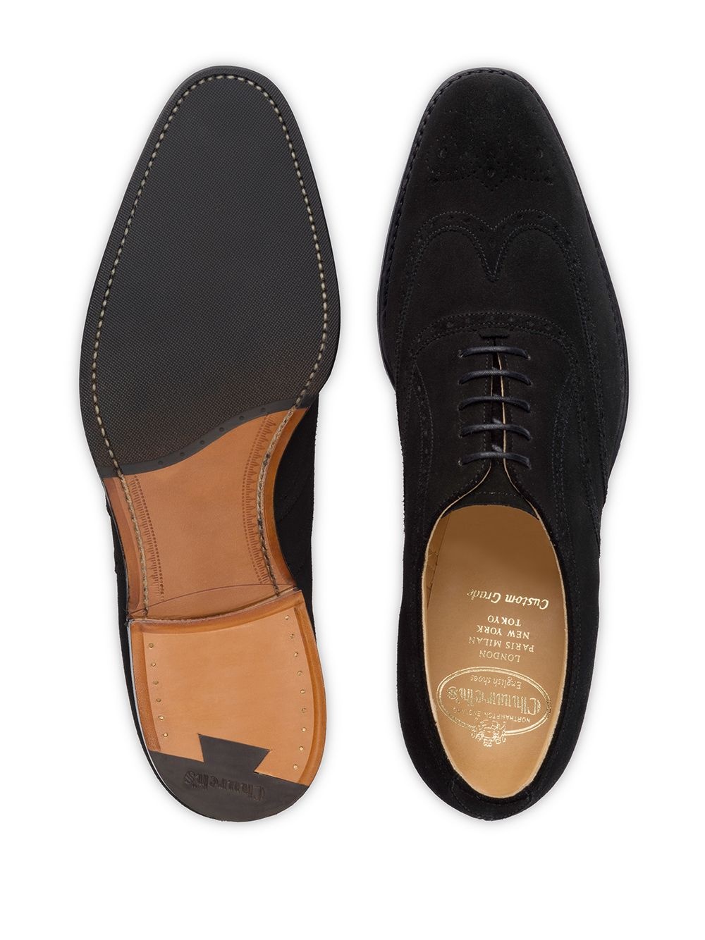 textured lace-up Oxford shoes - 3