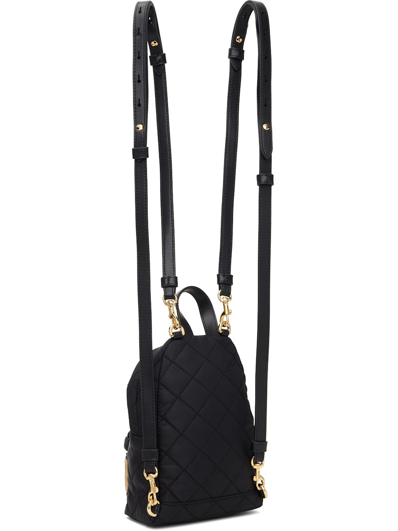 Black Quilted Backpack 3