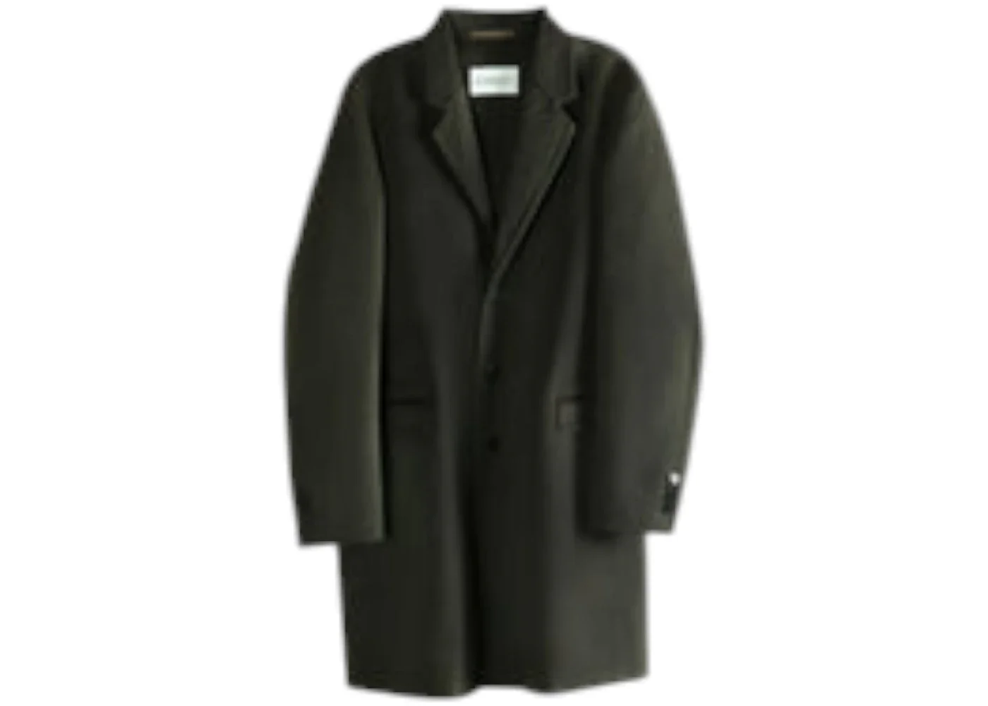 Givenchy Regular Fit Double Face 3Bt Coat Dark Khaki - 1
