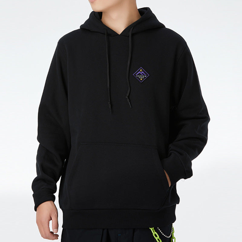 Converse Mountain Club Patch Pullover Hoodie 'Black' 10021573-A01 - 4