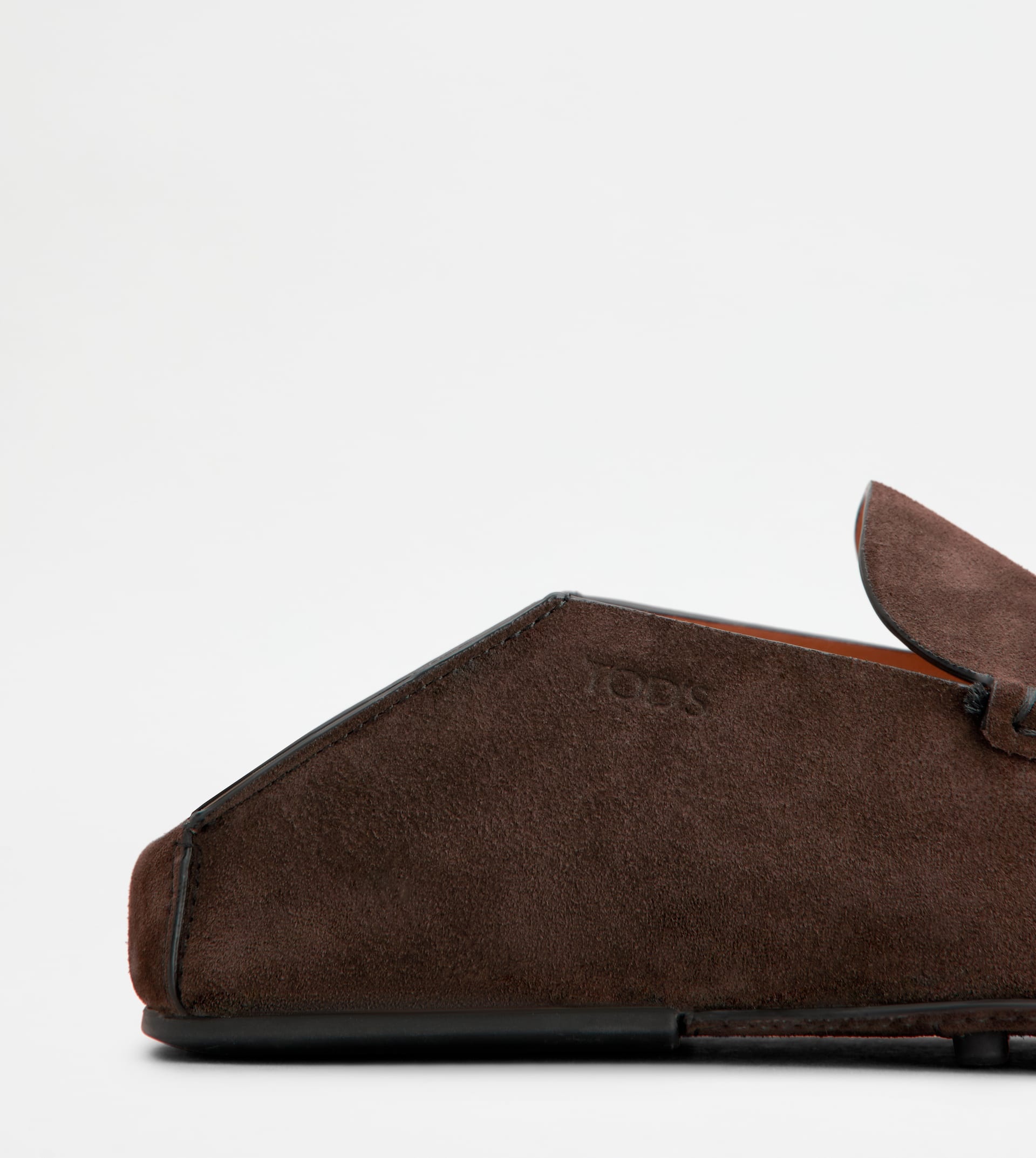 SLIPPER LOAFERS IN SUEDE - BROWN - 5