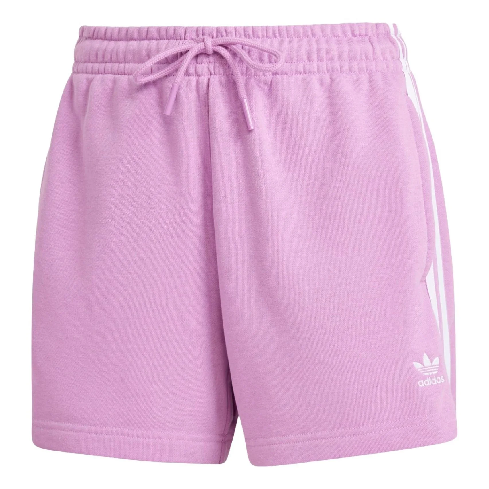 (WMNS) adidas 3-Stripes French Terry Shorts 'Purple' IY2155 - 1