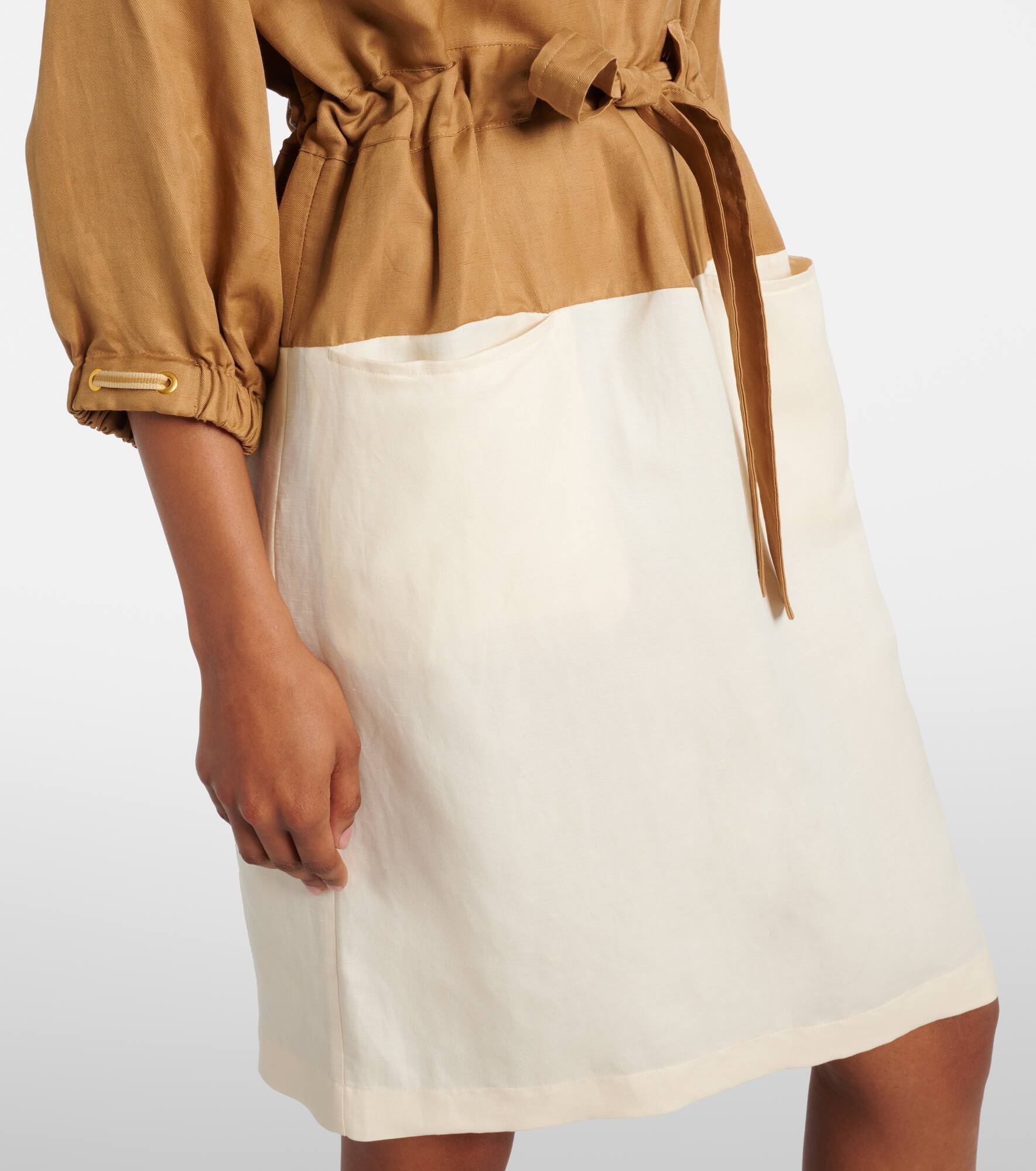 Vasto linen and silk sweater dress - 5