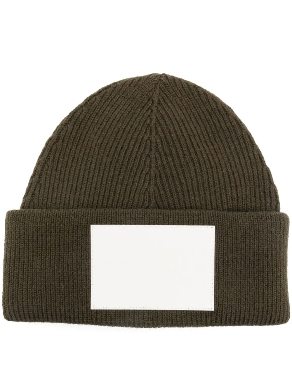 numbers-motif knitted beanie - 1