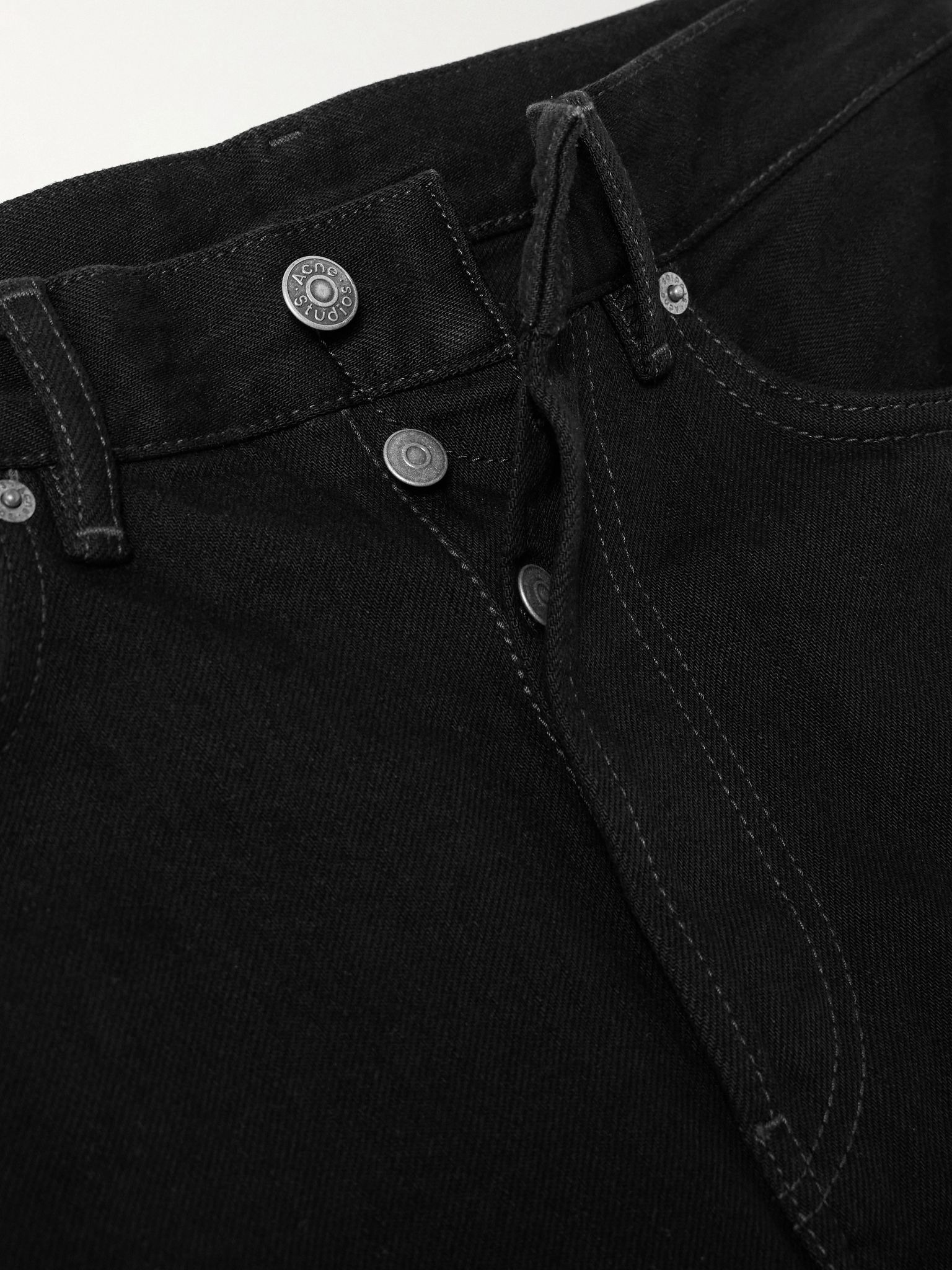 2021 high-rise wide-leg jeans Black - 5