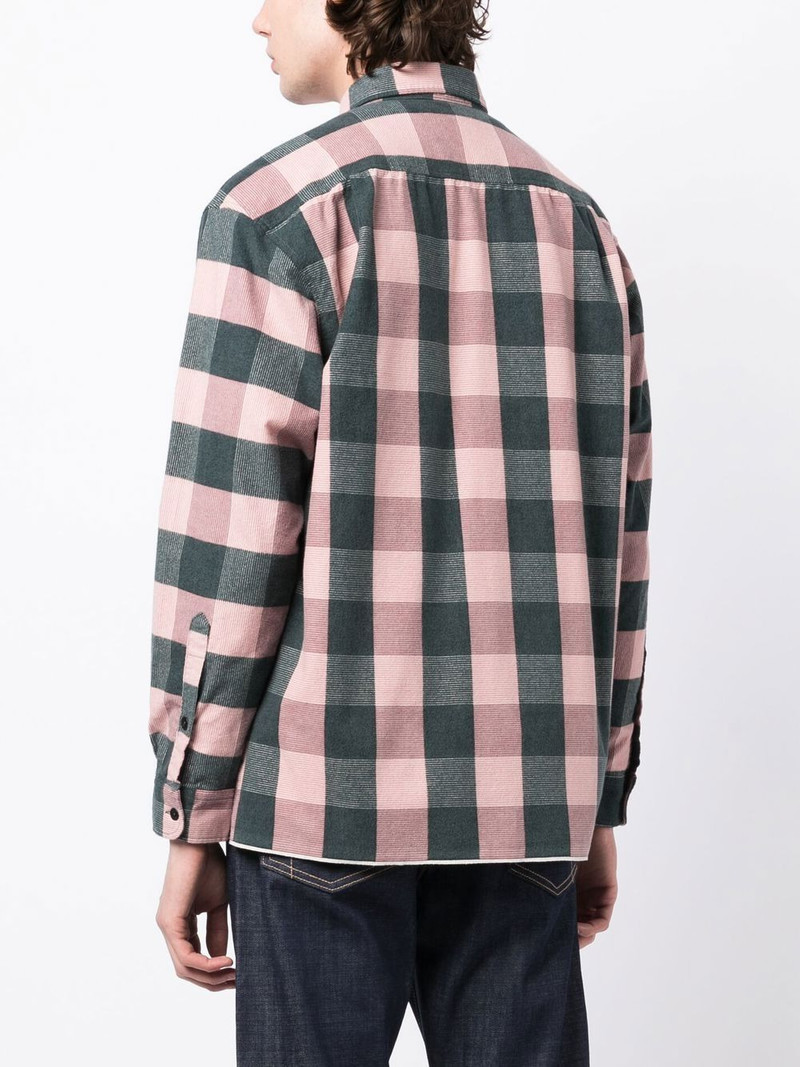 check-print cotton shirt 4