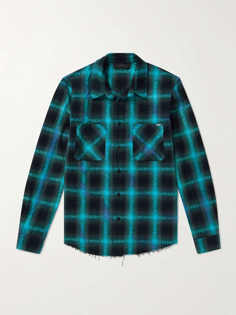 Checked Cotton-Flannel Shirt - 1