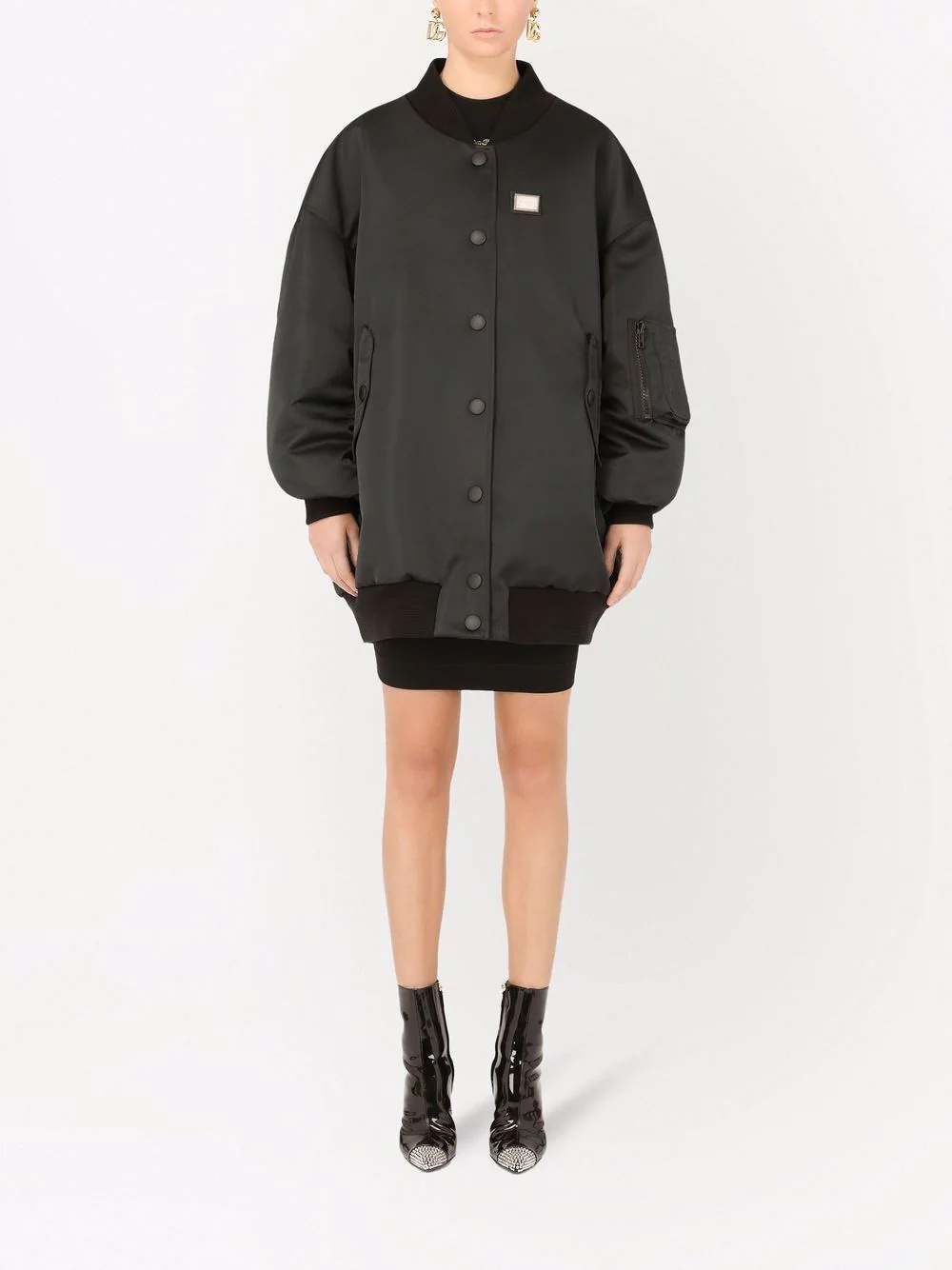 wide-style bomber coat - 3