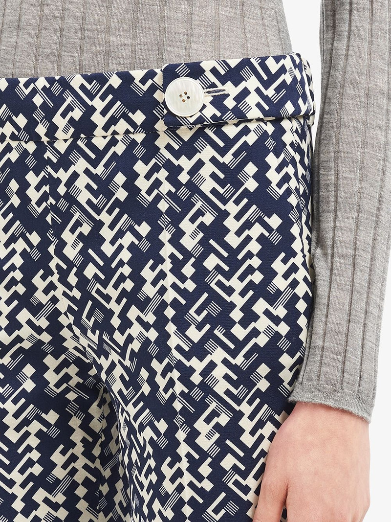 graphic print cropped trousers 5