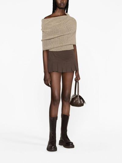 Jean Paul Gaultier x KNWLS Clavicle asymmetric wool-blend jumper outlook