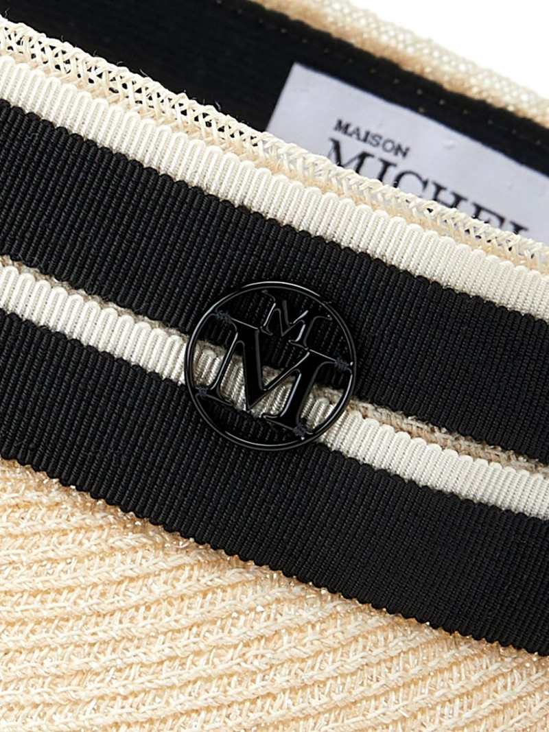 MAISON MICHEL Pat straw visor hat outlook