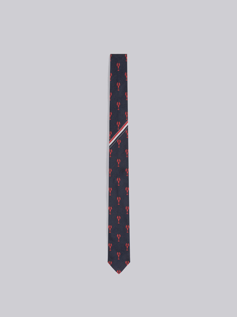 Lobster Jacquard Stripe Classic Tie 1