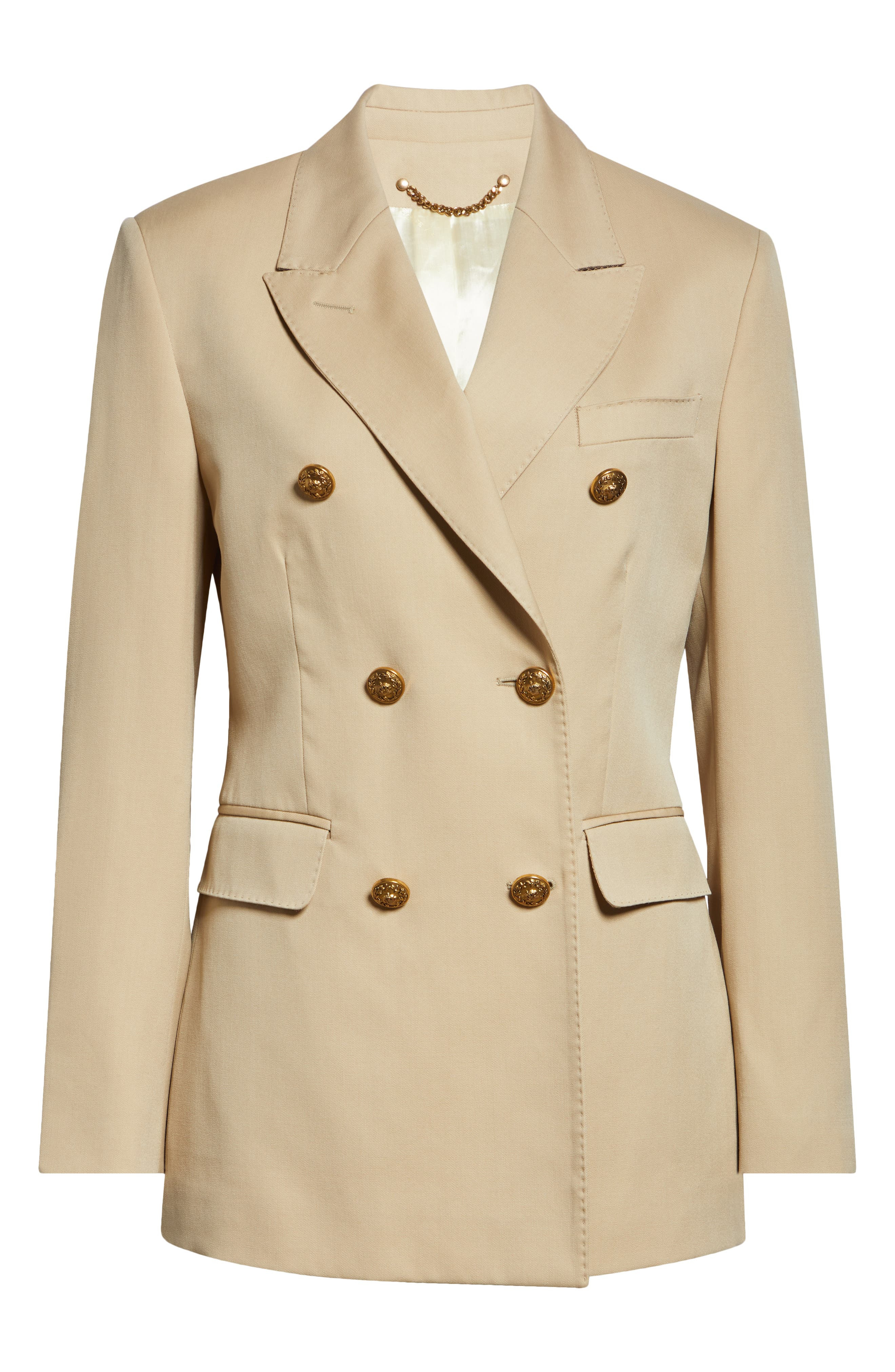 Double Breasted Virgin Wool Blazer - 7