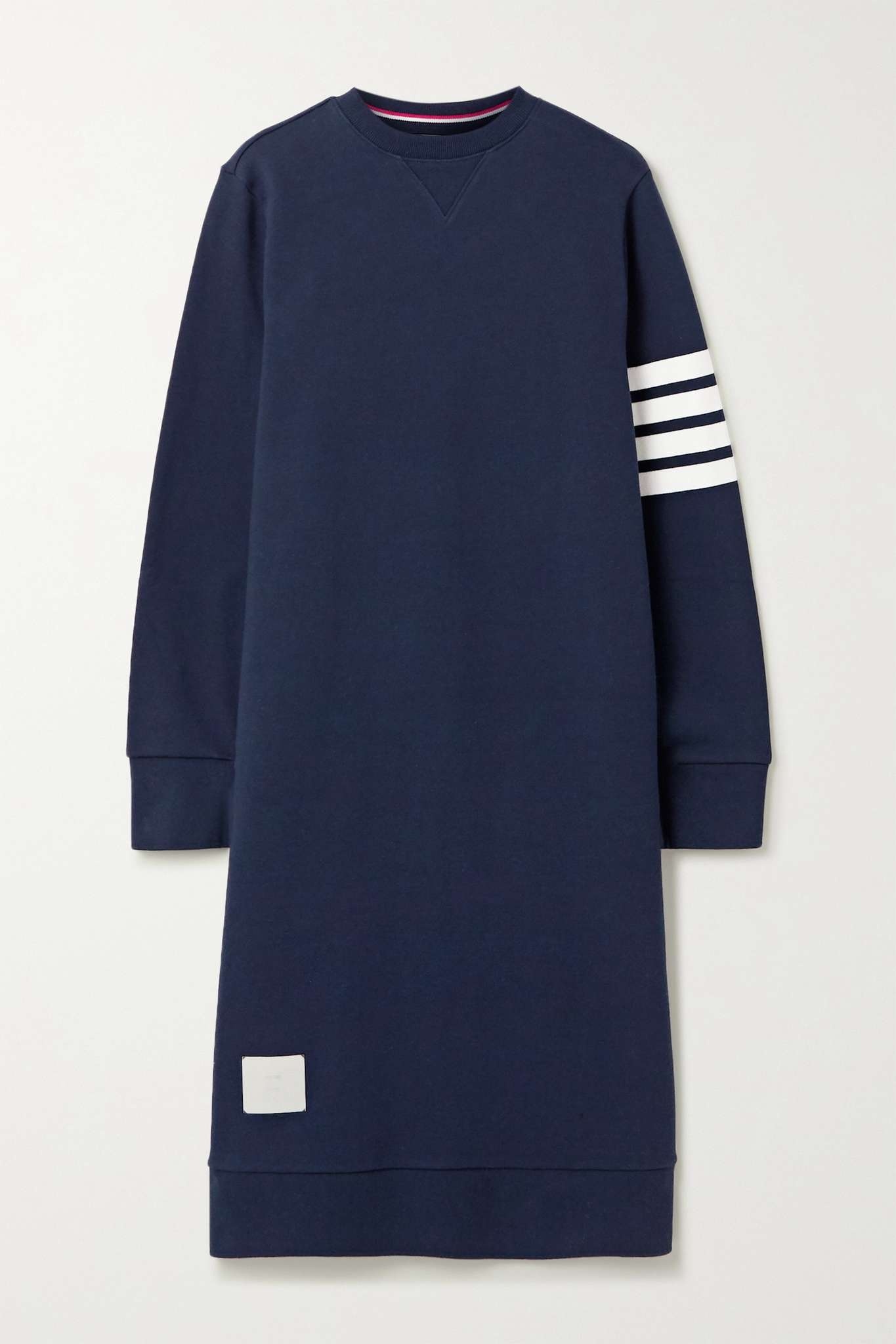 Striped cotton-jersey dress - 1