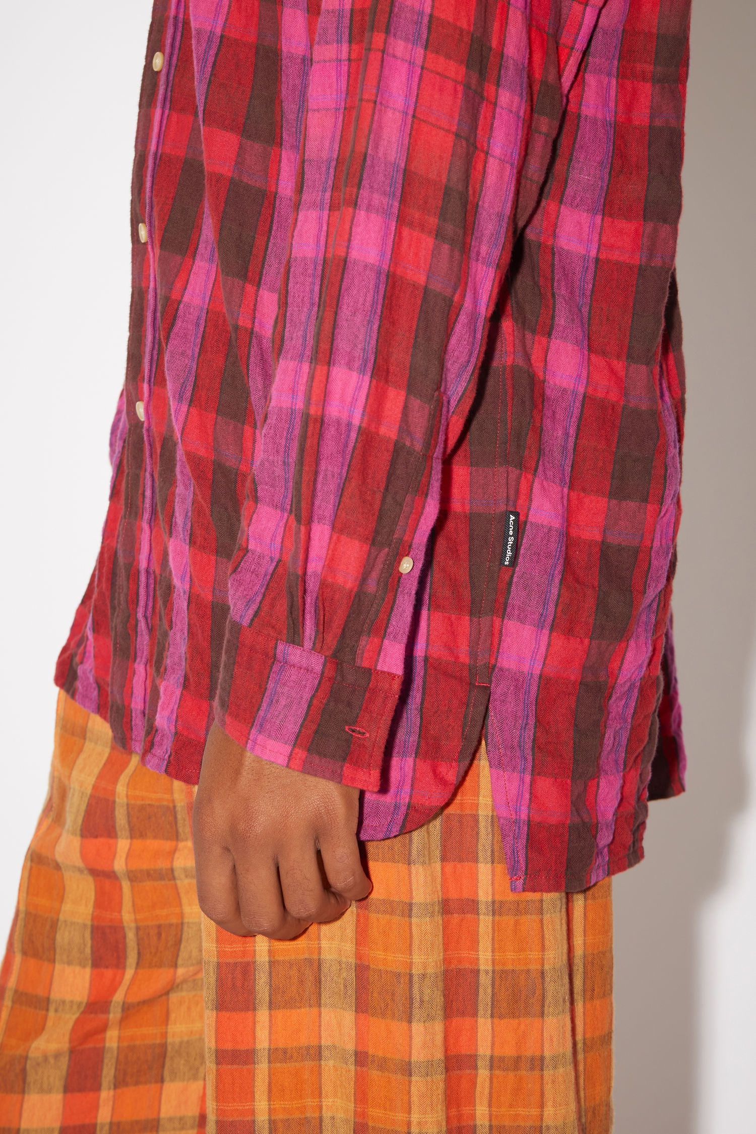Long sleeve shirt - Fuchsia pink/wine red - 5
