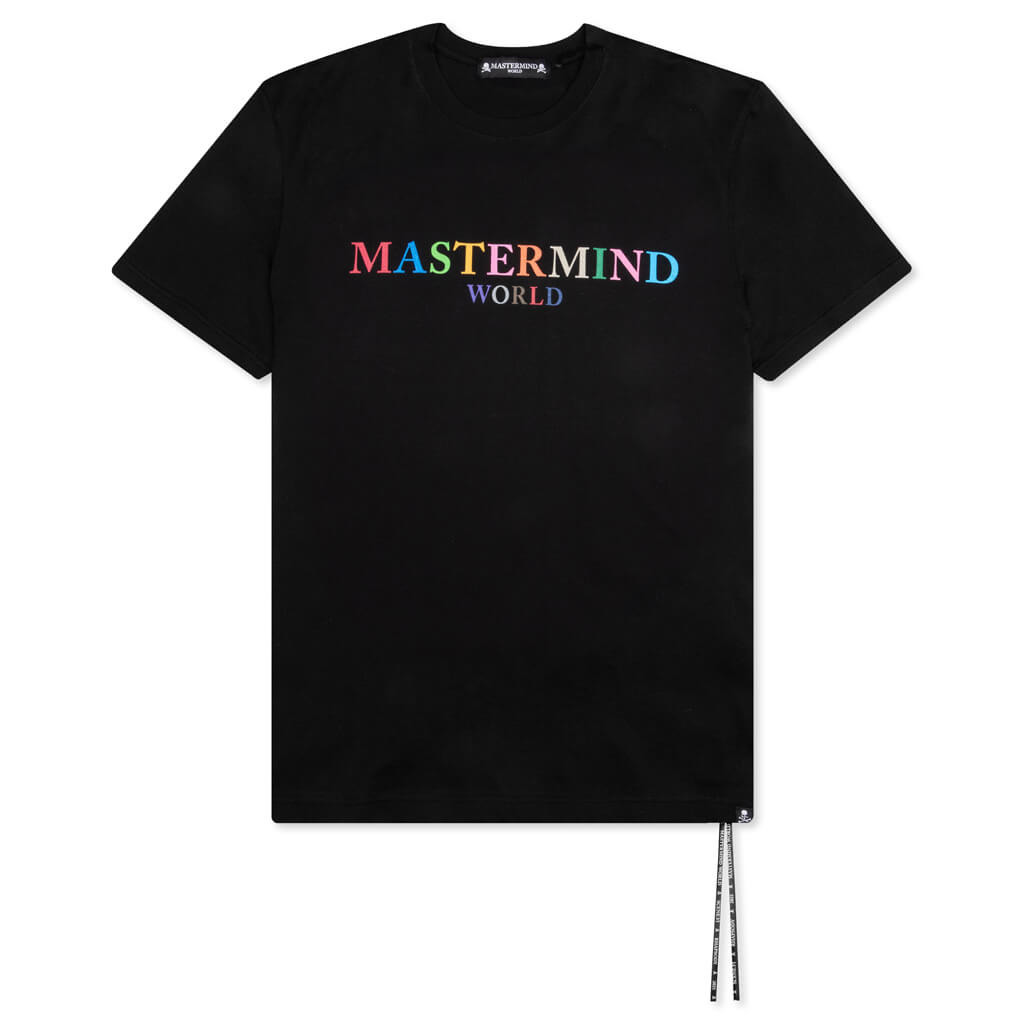 MASTERMIND WORLD COLORED LOGO T-SHIRT - BLACK - 1
