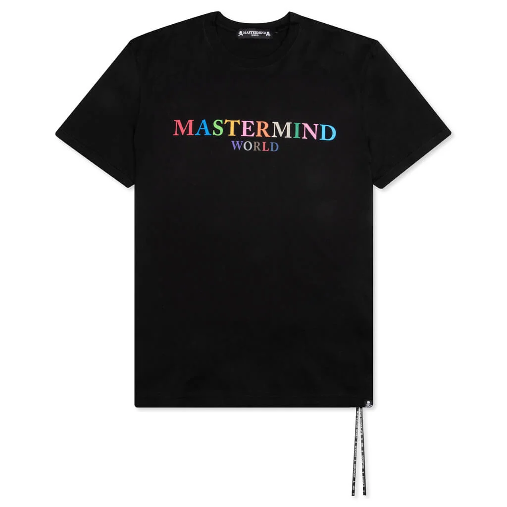 MASTERMIND WORLD COLORED LOGO T-SHIRT - BLACK - 1