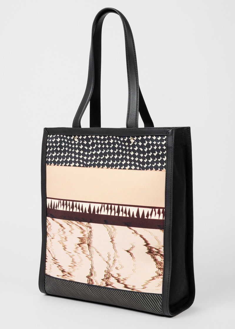 Paul Smith 'Assembled Stripe' Printed Tote Bag outlook