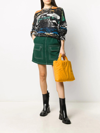 KENZO high waisted flap pockets skirt outlook