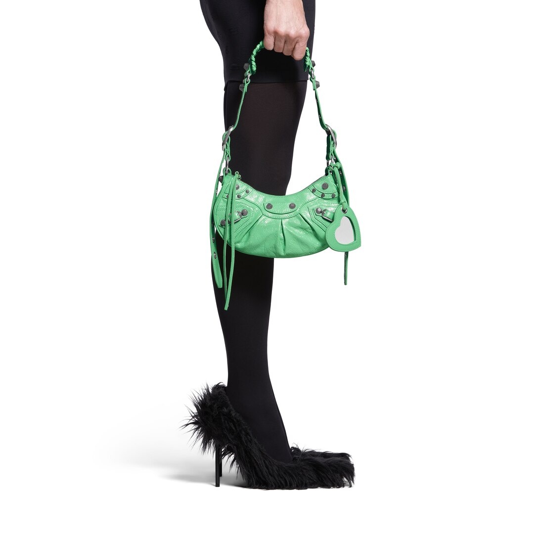 Women's Le Cagole Xs Shoulder Bag in Light Green - 3