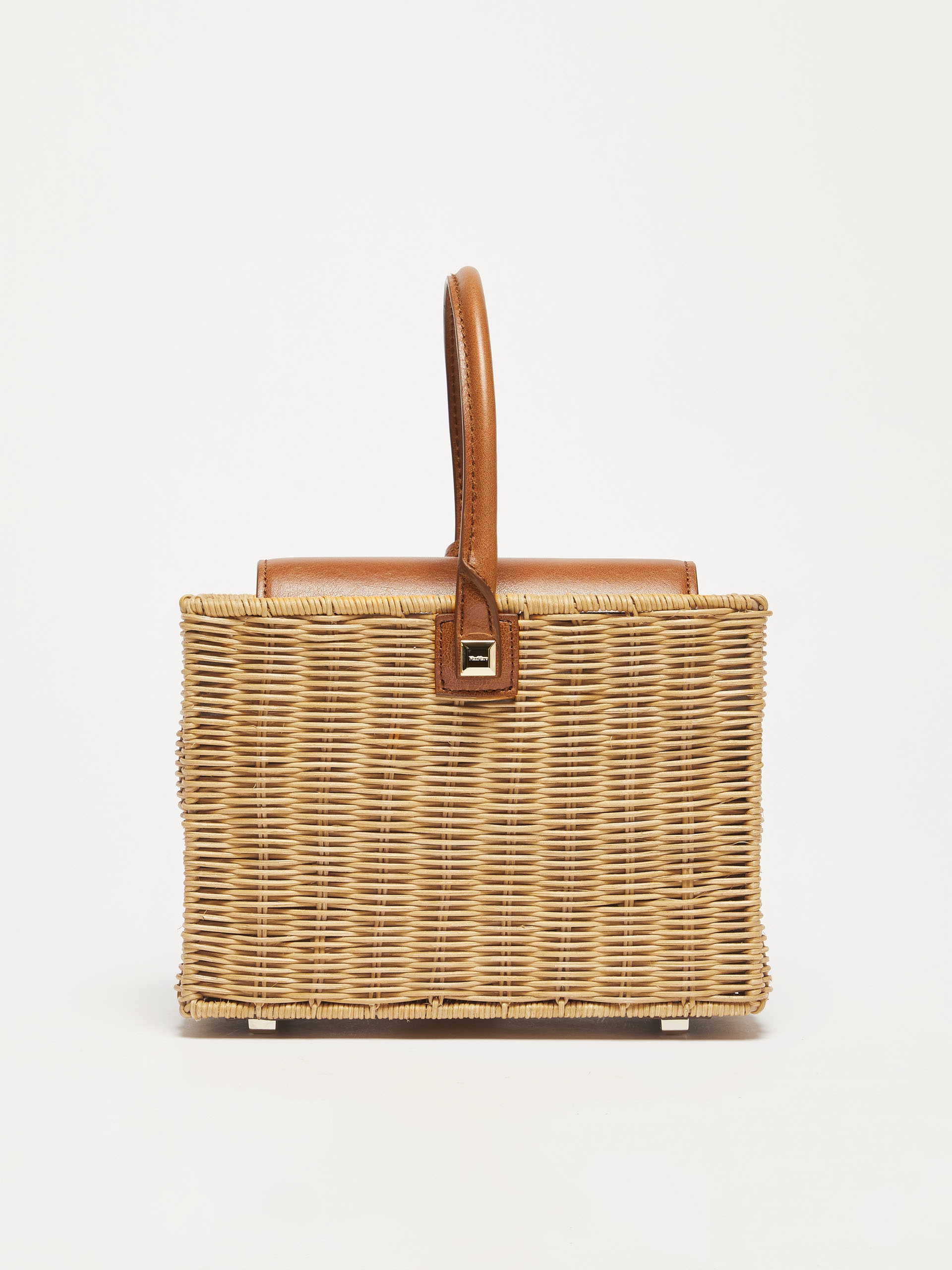 CESTOSWICKER Rattan and leather basket - 3