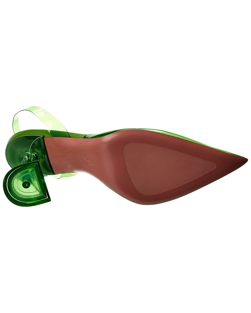 AMINA MUADDI Holli Glass Vinyl Slingback Pump - 4