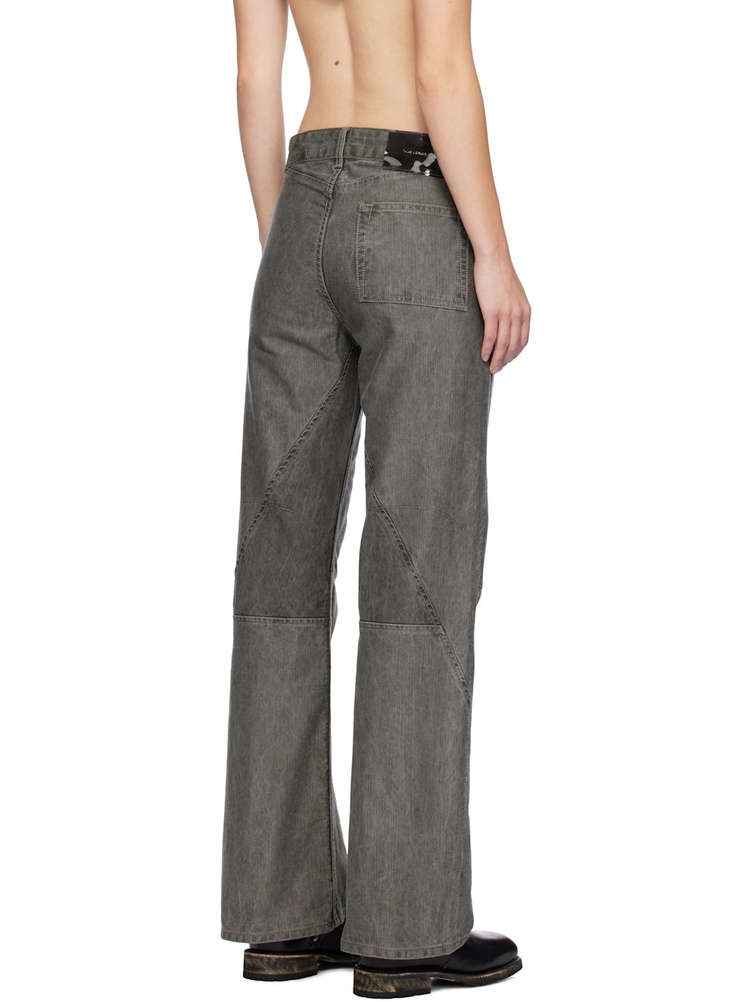 Gray Moto Cut Jeans - 3