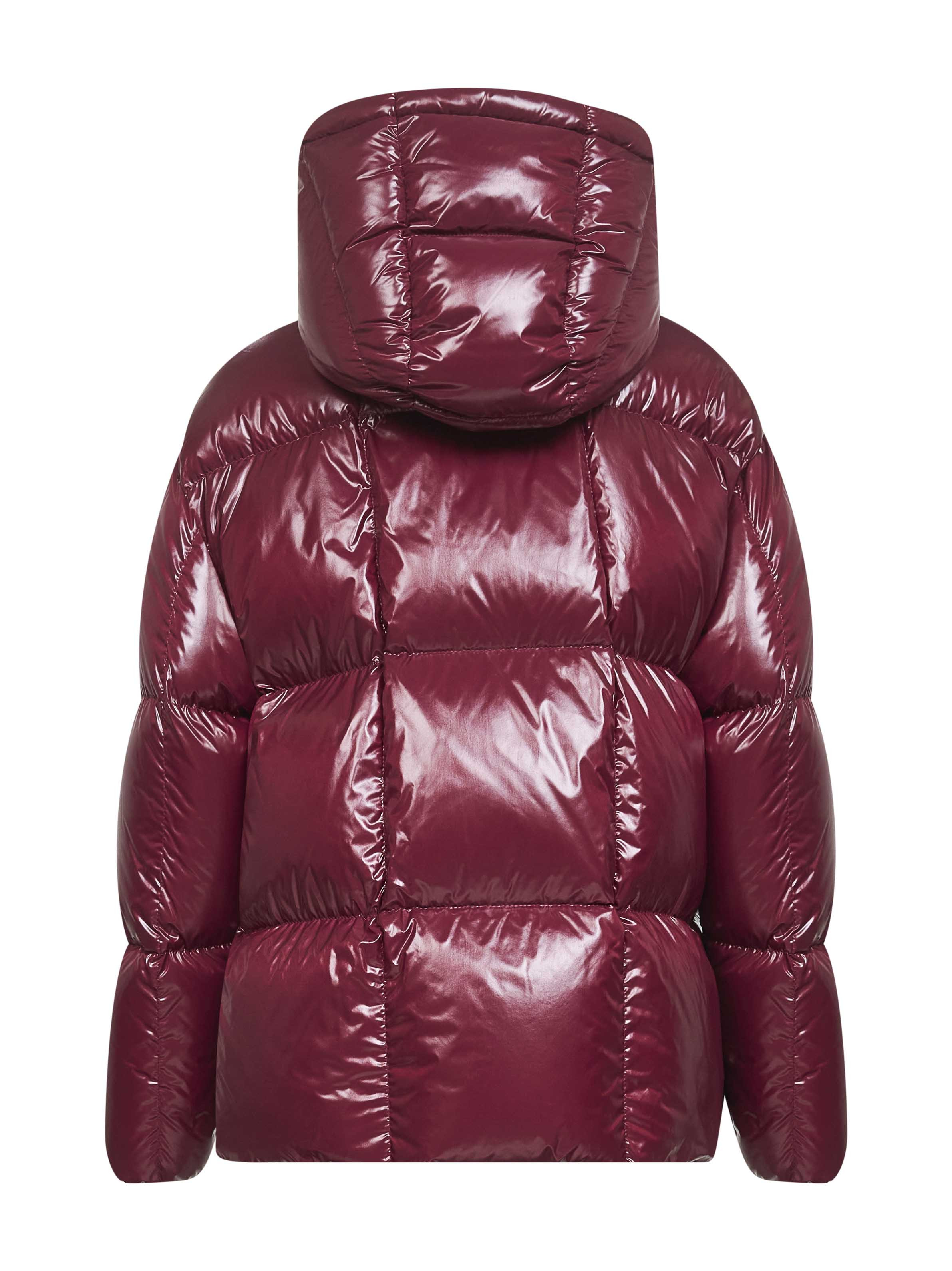 Moncler Women Red Parana Hooded Short Down Jacket - 2