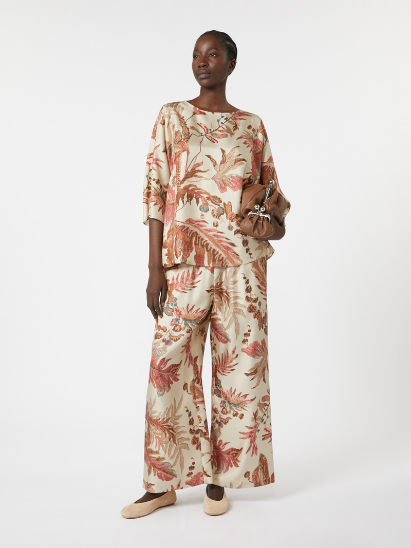 WEEKEND Max Mara FILIPPO Printed silk twill blouse outlook