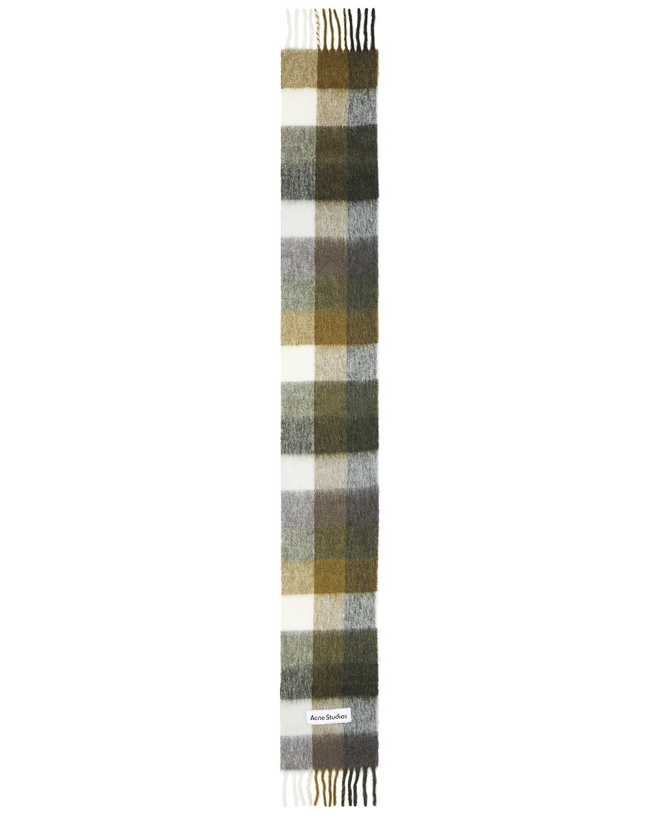 Mohair Checked Scarf - 2