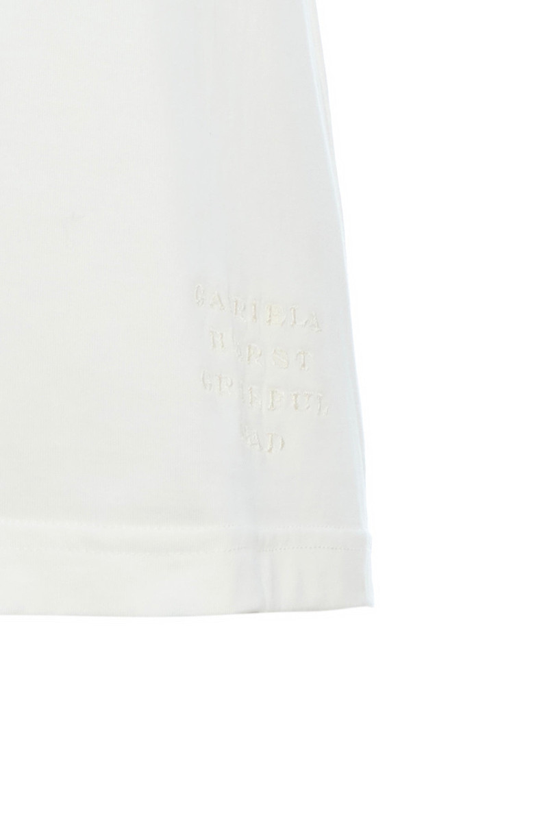 Combe Long Sleeve T-Shirt in White Fine Cotton Jersey 4