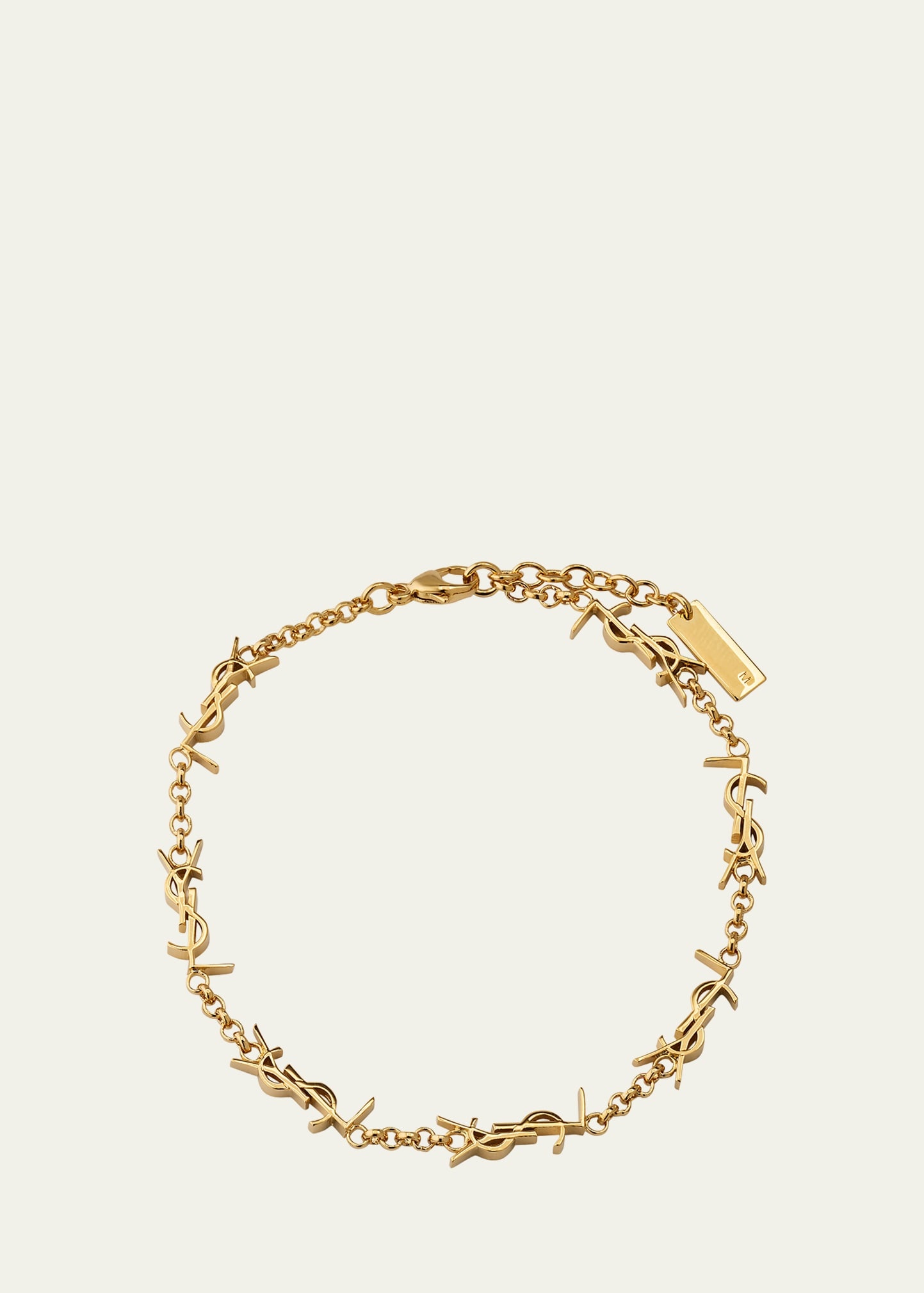 SAINT LAURENT Multi YSL Logo Bracelet | bergdorfgoodman