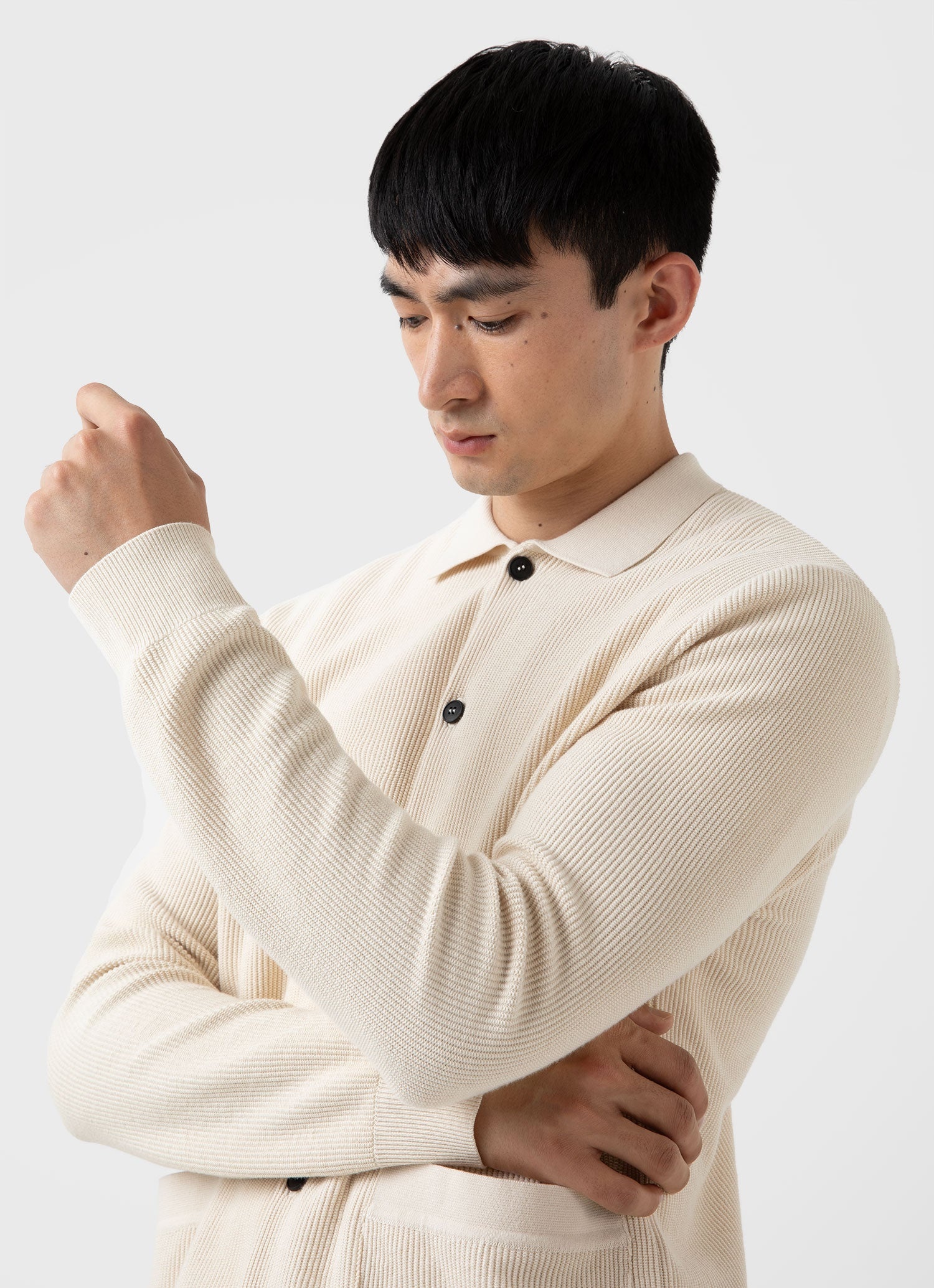 Textured Cotton Jacket - 5