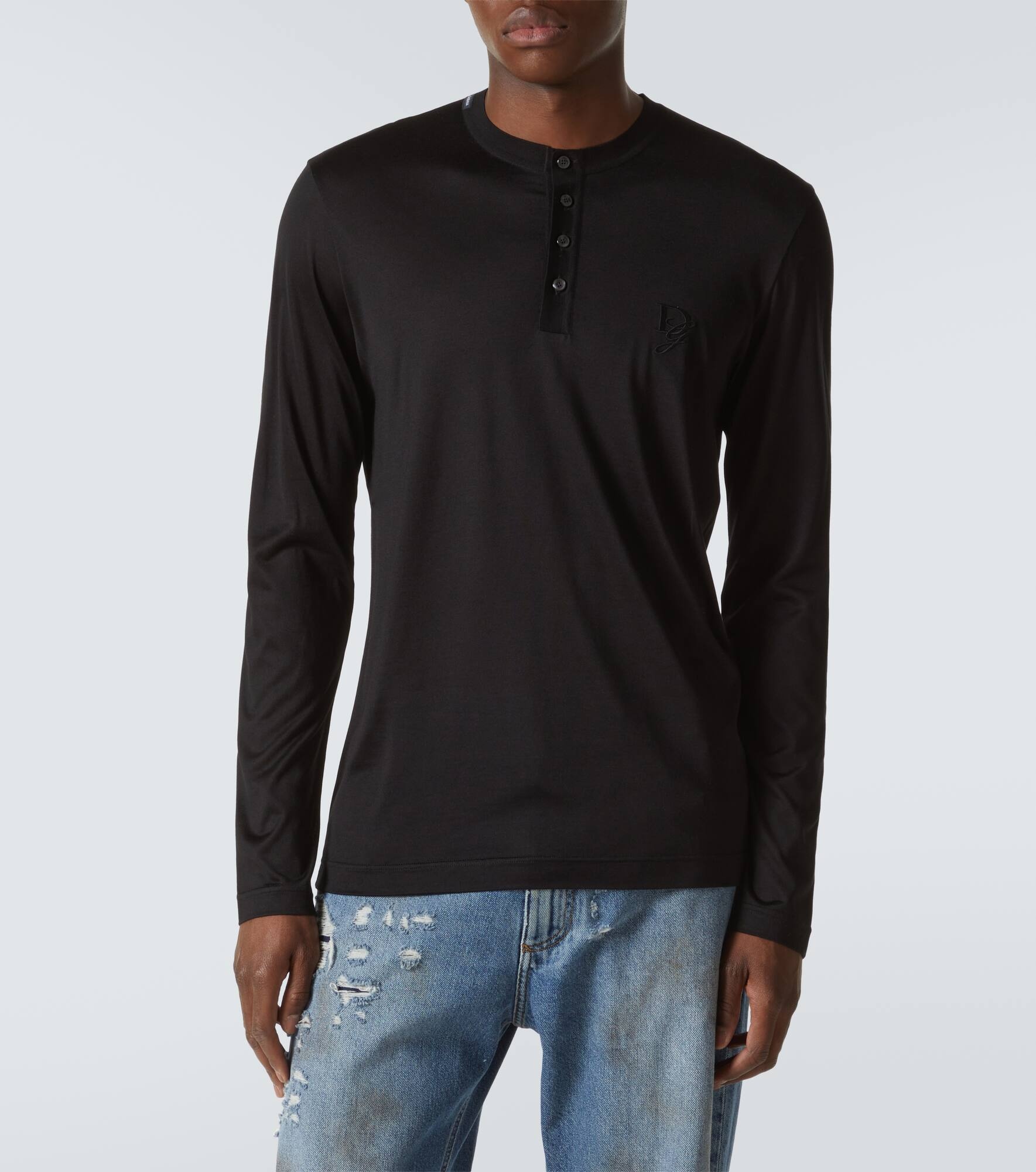 Silk Henley shirt - 3