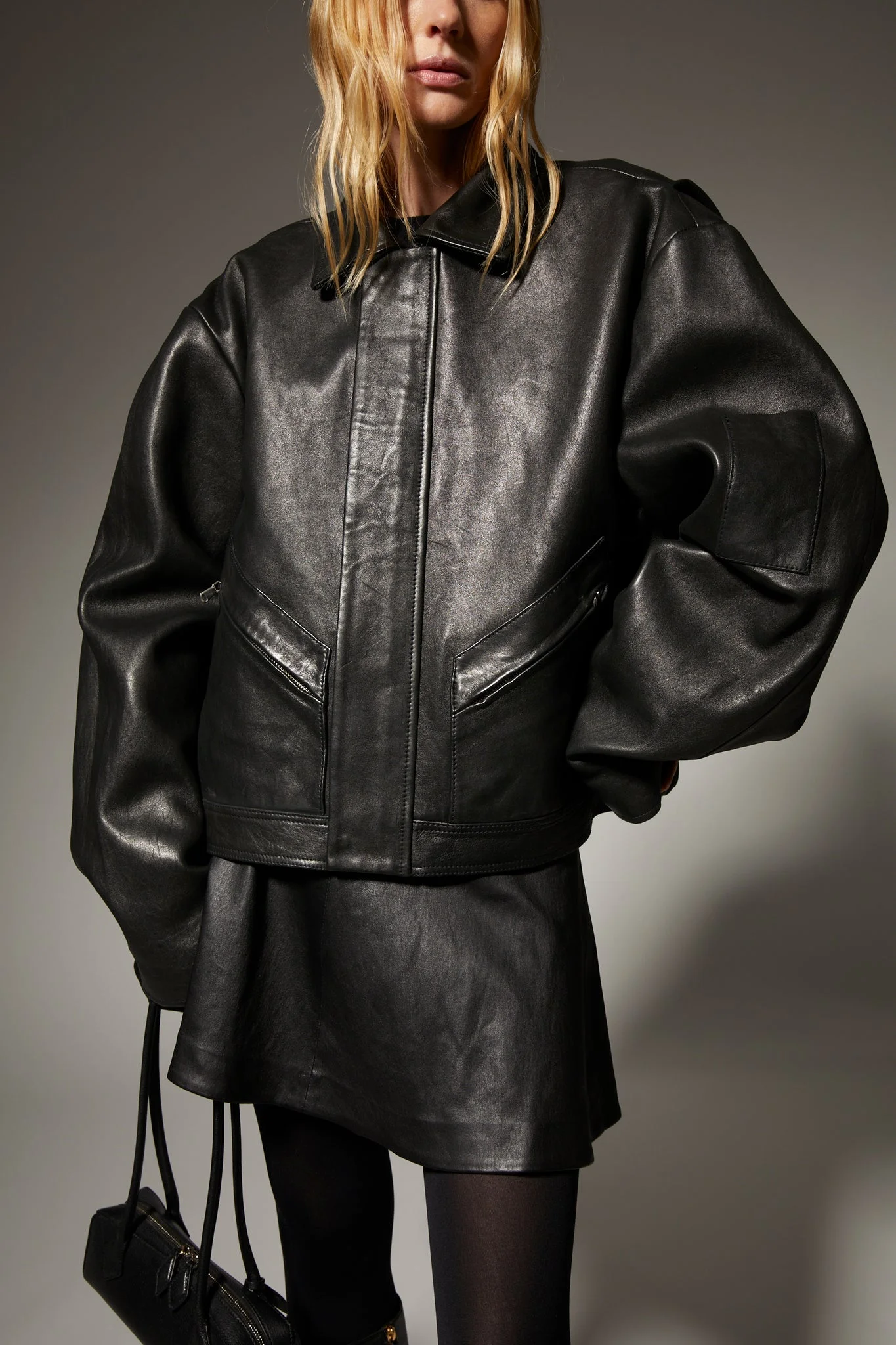 ARIELLE LEATHER JACKET - 1