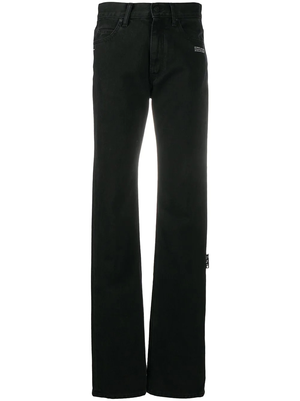 mid-rise straight-leg jeans - 1