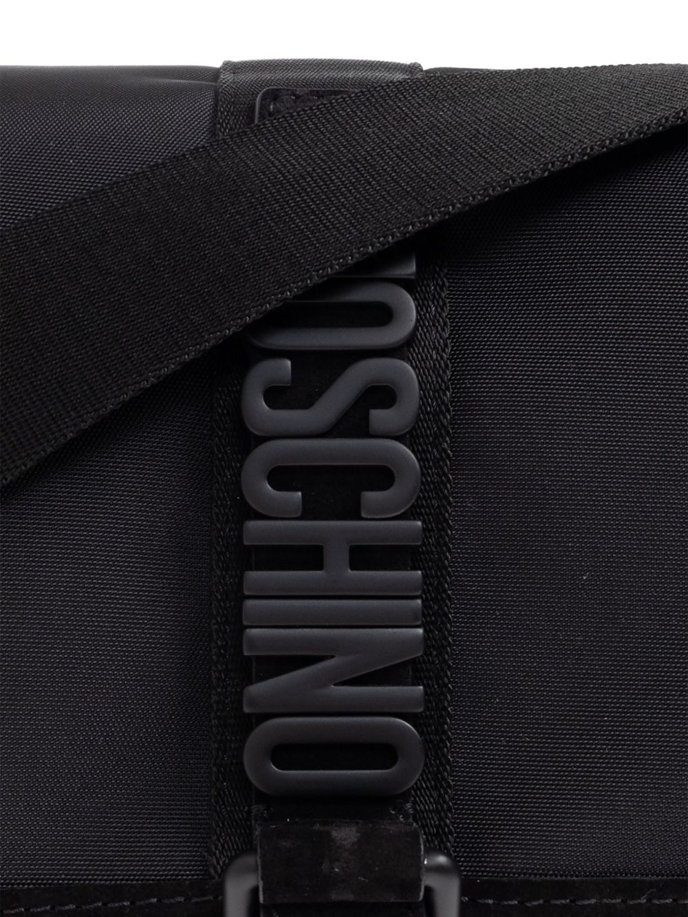logo-plaque buckled shoulder bag - 4