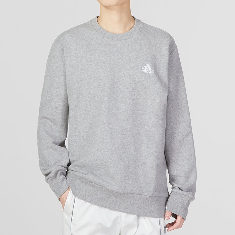 adidas French Terry Sweatshirt 'Grey White' IC9331 - 3