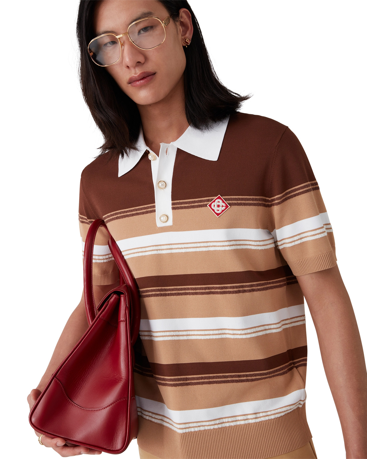 Chicano Stripe Polo Shirt | Casablanca Paris - 4