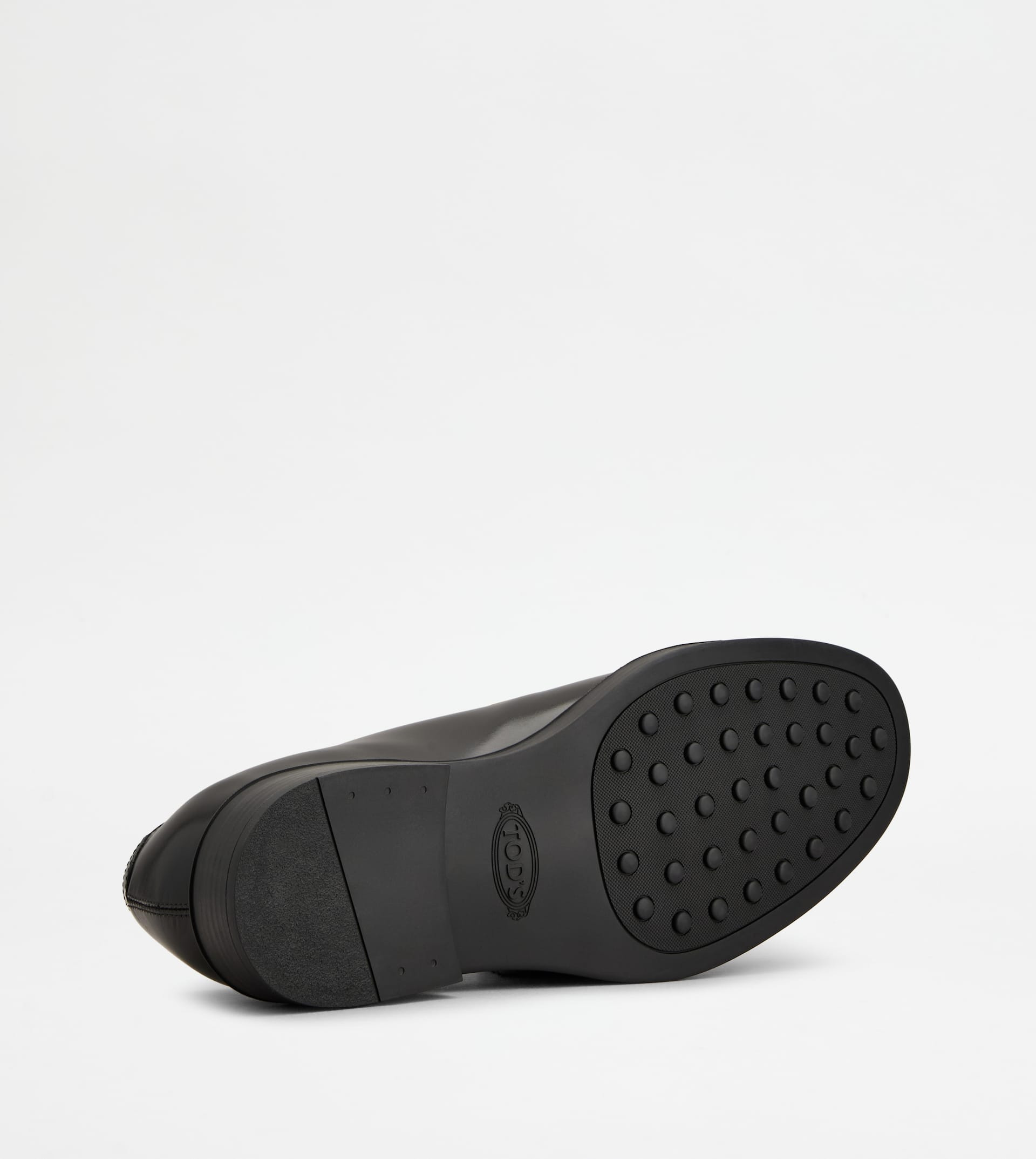 LACE-UPS IN LEATHER - BLACK - 4
