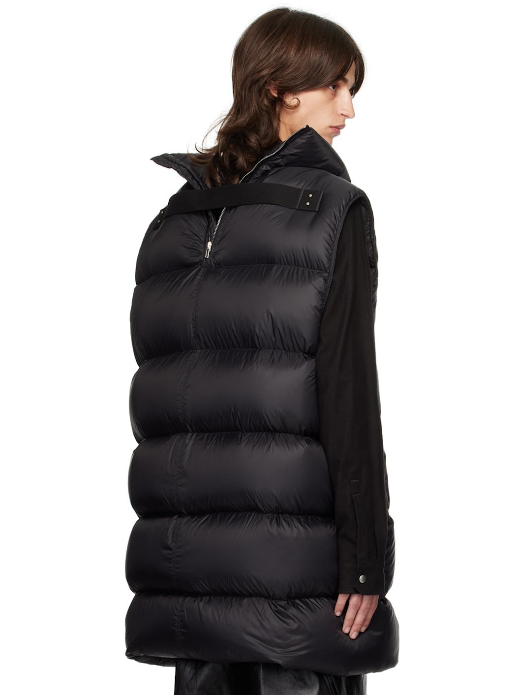 Black Porterville Flight Down Vest - 3