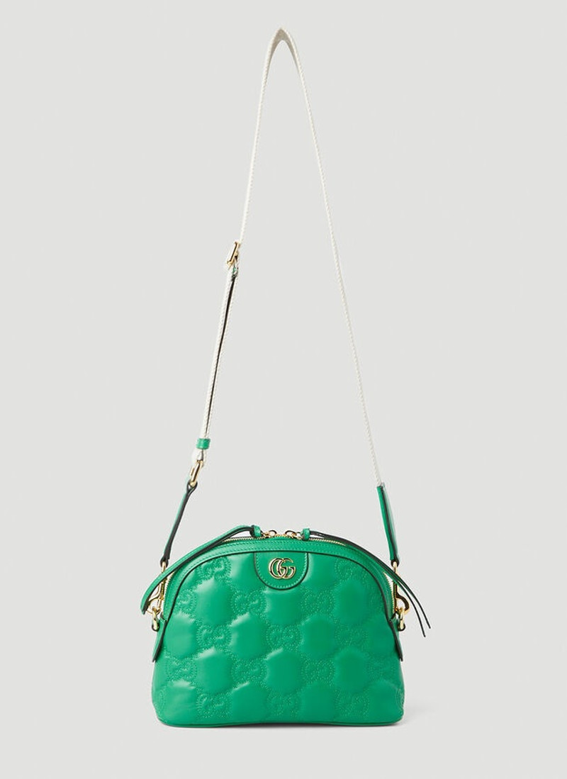 GG Matelassé Dome Shoulder Bag in Green - 1