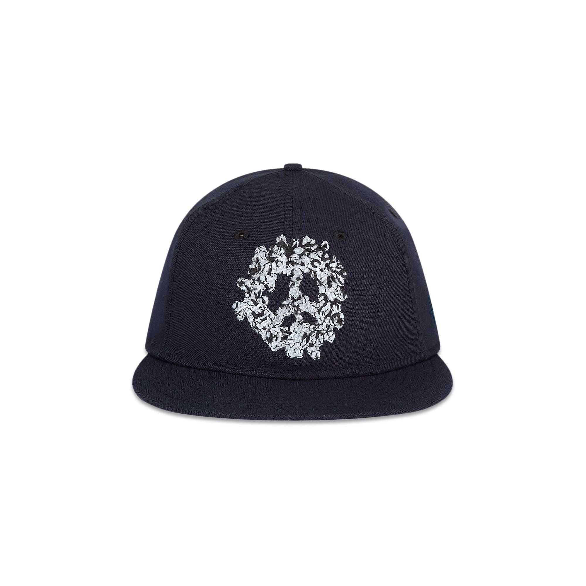 Denim Tears Peace Wreath Snapback Cap 'Navy' - 1