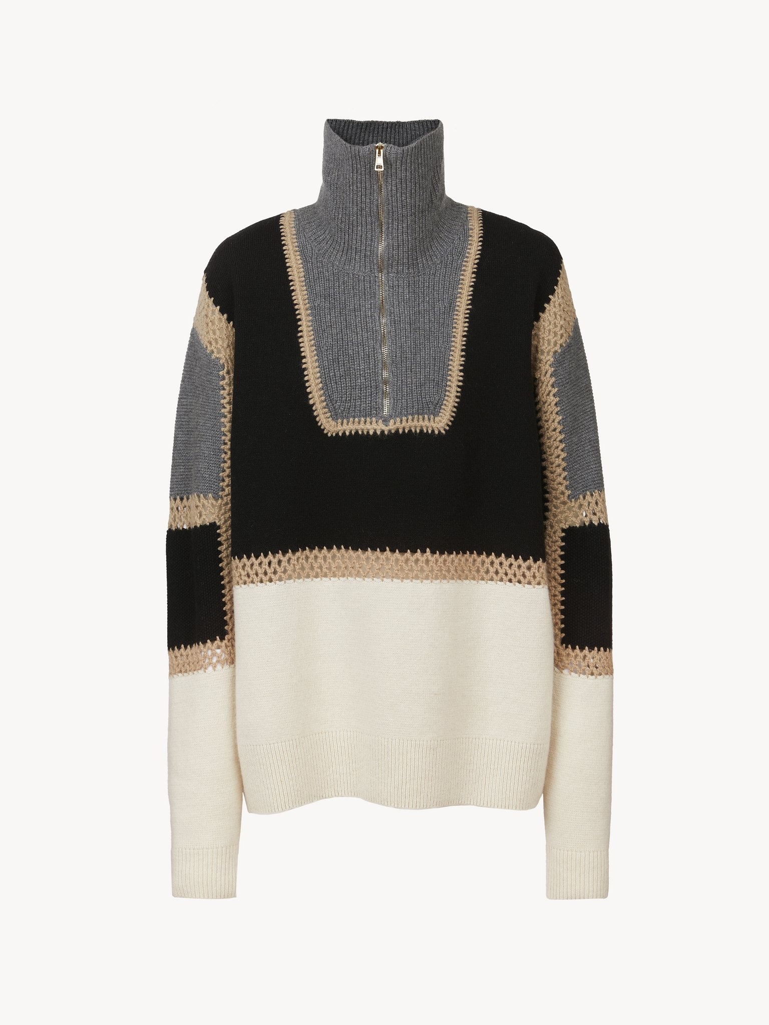 ZIPPED SWEATER - 3